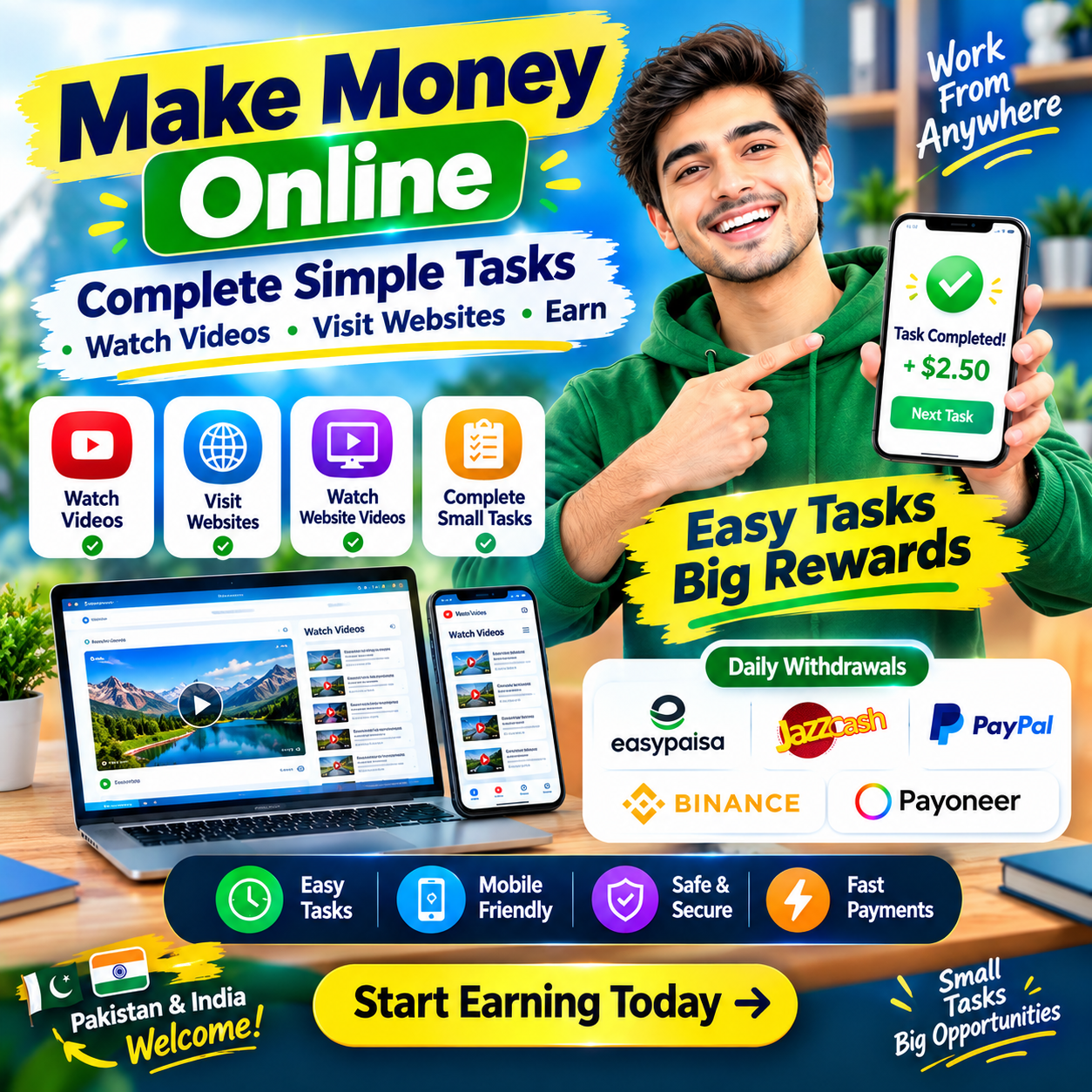 Make Money Online – Complete Simple Tasks